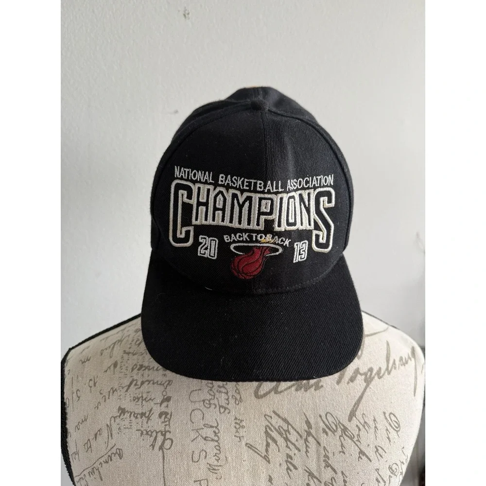 Adidas Miami‎ Heat 2013 NBA Back to Back Champions Wool Hat Cap Strapback
